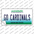 Missouri Go Cardinals Novelty Sticker Decal Small