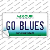 Go Blues Novelty Sticker Decal Small