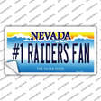 Number 1 Raiders Fan Novelty Sticker Decal Small