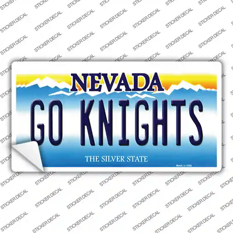 Go Golden Knights Novelty Sticker Decal Small