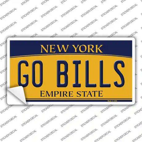 Go Bills Novelty Sticker Decal Small