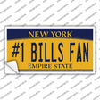 Number 1 Bills Fan Novelty Sticker Decal Small