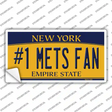 Number 1 Mets Fan Novelty Sticker Decal Small