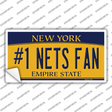 Number 1 Nets Fan Novelty Sticker Decal Small