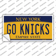 Go Knicks Novelty Sticker Decal Small