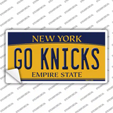 Go Knicks Novelty Sticker Decal Small