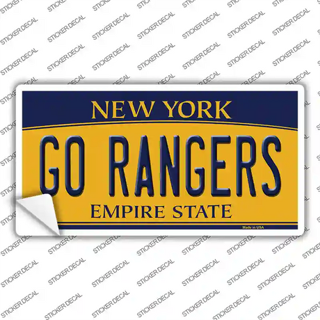 Go Rangers Novelty Sticker Decal Small