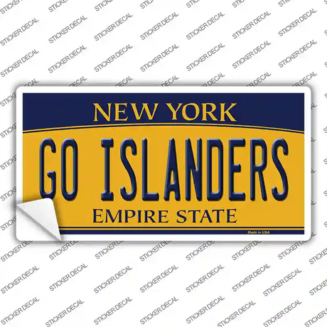 Go Islanders Novelty Sticker Decal Small