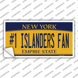 Number 1 Islanders Fan Novelty Sticker Decal Small