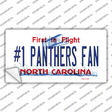 Number 1 Panthers Fan North Carolina Novelty Sticker Decal Small