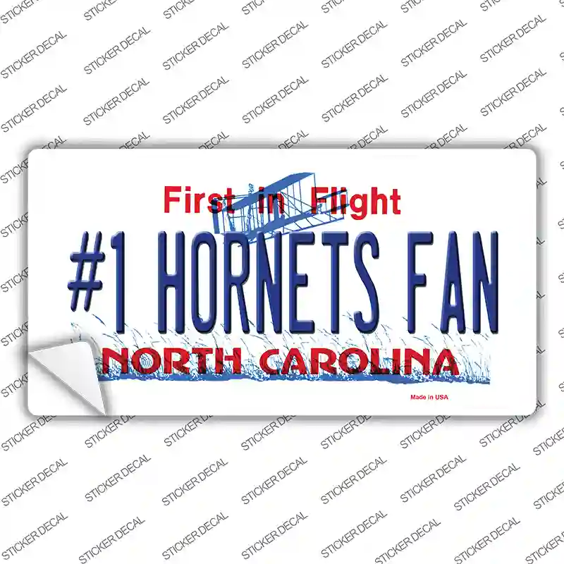 Number 1 Hornets Fan Novelty Sticker Decal