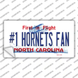 Number 1 Hornets Fan Novelty Sticker Decal Small