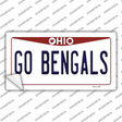 Go Bengals Novelty Sticker Decal Small