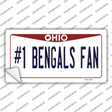 Number 1 Bengals Fan Novelty Sticker Decal Small