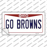 Go Browns Novelty Sticker Decal Small