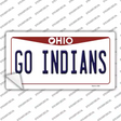 Go Indians Novelty Sticker Decal Small