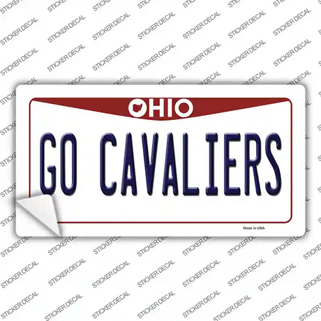 Go Cavaliers Novelty Sticker Decal Small