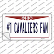 Number 1 Cavaliers Fan Novelty Sticker Decal Small