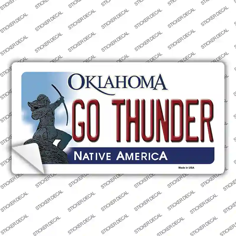 Go Thunder Novelty Sticker Decal Small