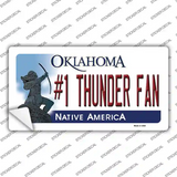 Number 1 Thunder Fan Novelty Sticker Decal Small