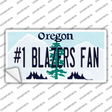 Number 1 Blazers Fan Novelty Sticker Decal Small