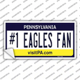 Number 1 Eagles Fan Novelty Sticker Decal Small