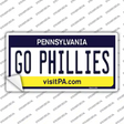 Go Phillies Novelty Sticker Decal Small