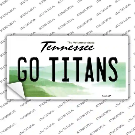 Go Titans Novelty Sticker Decal Small