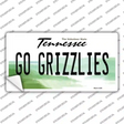 Go Grizzlies Novelty Sticker Decal Small