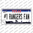 Number 1 Rangers Fan Novelty Sticker Decal Small