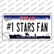 Number 1 Stars Fan Novelty Sticker Decal Small