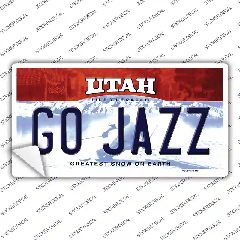 Go Jazz Novelty Sticker Decal Small