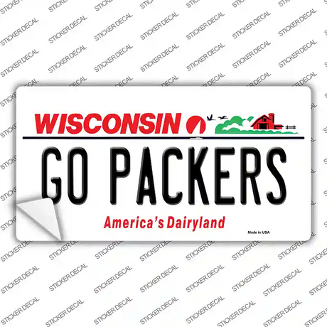 Go Packers Novelty Sticker Decal Small