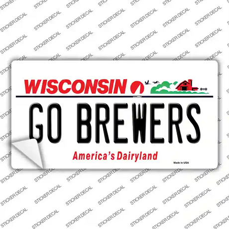 Go Brewers Novelty Sticker Decal Small