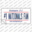 Number 1 Nationals Fan Novelty Sticker Decal Small