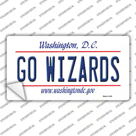 Go Wizards Novelty Sticker Decal Small