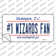 Number 1 Wizards Fan Novelty Sticker Decal Small