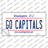 Go Capitals Novelty Sticker Decal Small