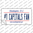 Number 1 Capitals Fan Novelty Sticker Decal Small