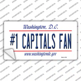 Number 1 Capitals Fan Novelty Sticker Decal Small