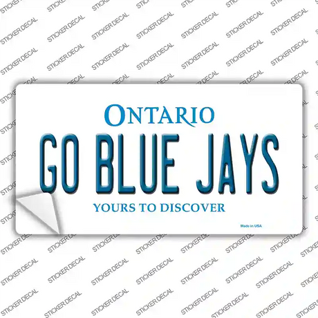 Go Blue Jays Novelty Sticker Decal Small