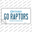 Go Raptors Novelty Sticker Decal Small