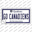 Go Canadiens Novelty Sticker Decal Small