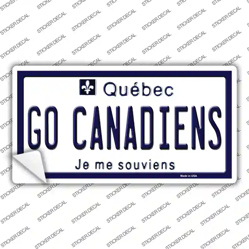 Go Canadiens Novelty Sticker Decal Small