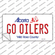 Go Oilers Novelty Sticker Decal Small