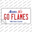 Go Flames Novelty Sticker Decal Small