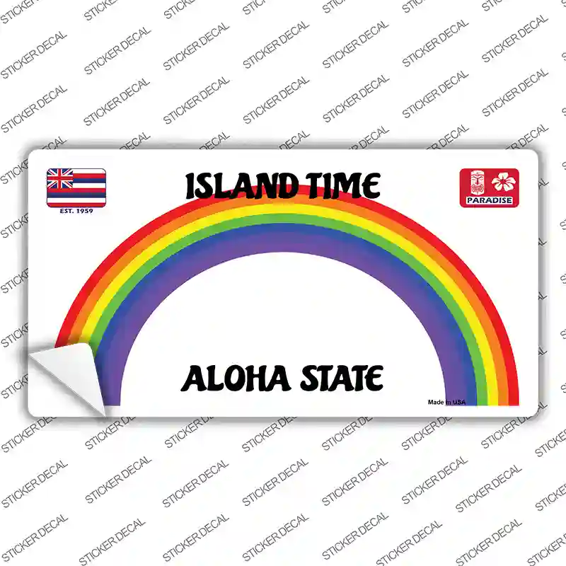 Hawaii Blank Novelty Sticker Decal Small