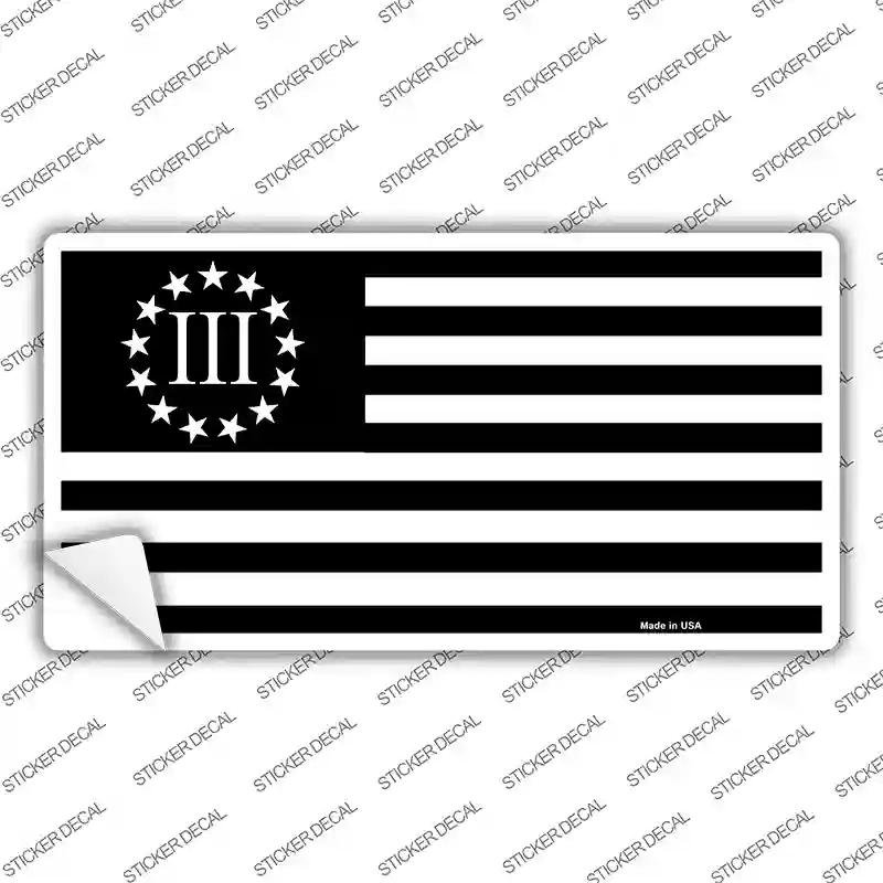 3 Percenter American Flag Novelty Sticker Decal