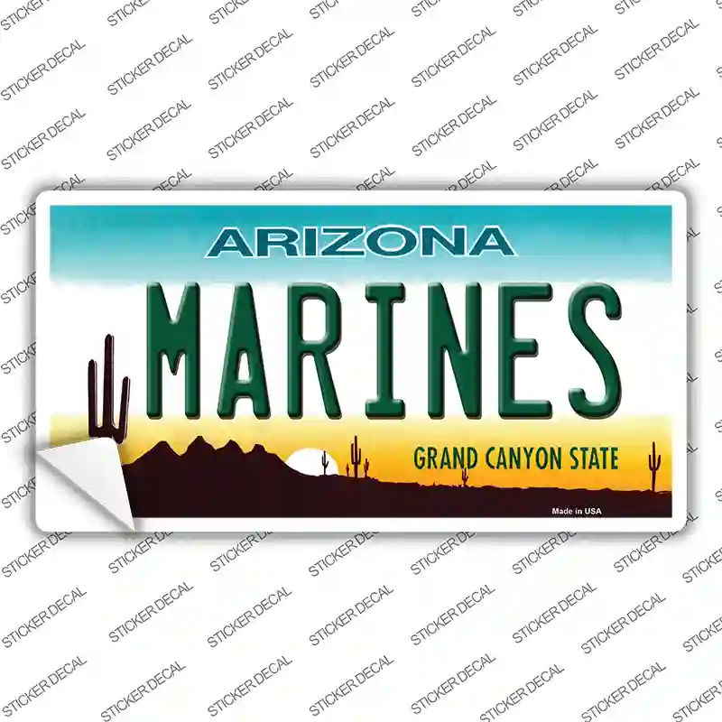 Marines Arizona Novelty Sticker Decal Small