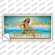 Home Sweet Hawaii Novelty Sticker Decal Small